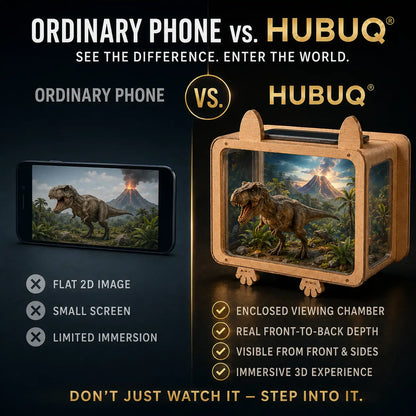 HUBUQ® HoloVerse — Immersive 3D Holographic World Box