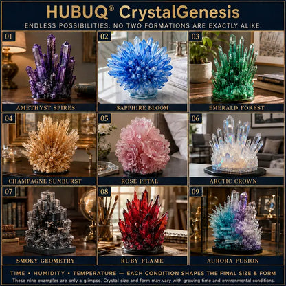 HUBUQ® CrystalGenesis — Luxury Textured Crystal Growing Kit
