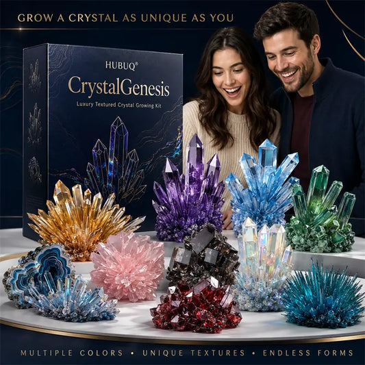 HUBUQ® CrystalGenesis — Luxury Textured Crystal Growing Kit