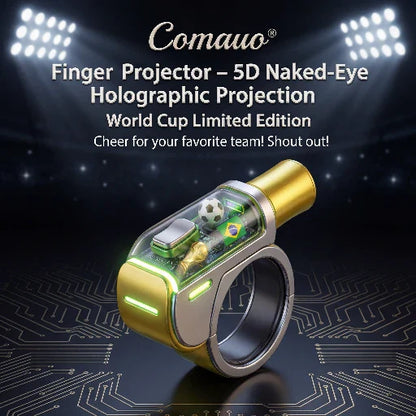 Comauo® Finger Projector – 5D Naked-Eye Holographic Projection (World Cup Limited Edition)