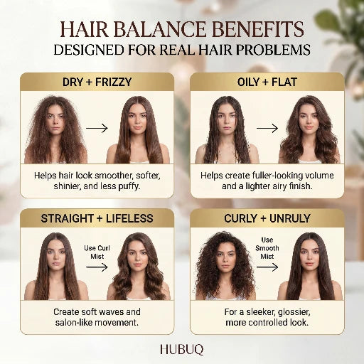 HUBUQ® Curl & Silk Hair Mist Duo - Adaptive Hair Transformation Technology（Best Hair Innovation 2026）