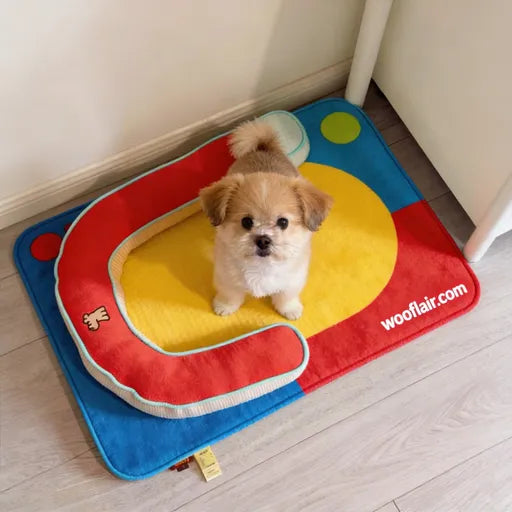 Wooflair® Colorful Fun-Shaped Dog Bed for Small Dogs – Perfect for Playful Pups