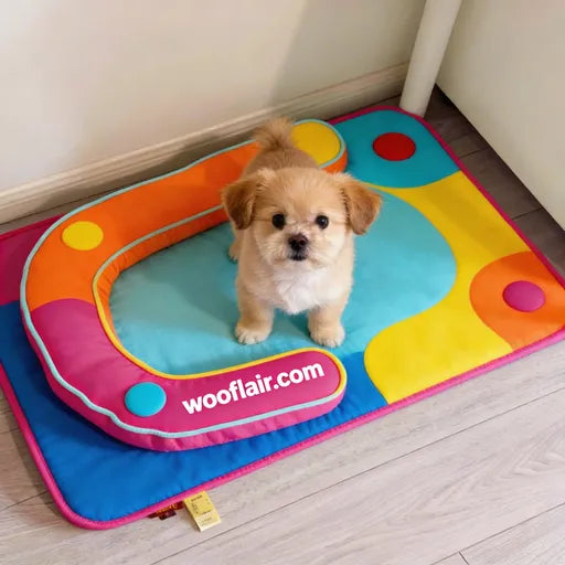 Wooflair® Colorful Fun-Shaped Dog Bed for Small Dogs – Perfect for Playful Pups