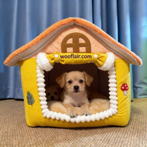 Wooflair® Smart Dog Bed – Ergonomic & Comfort-Boosting Dog Nest for Ultimate Relaxation